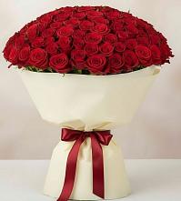 Букет 101 Красная роза Милано в Льгове