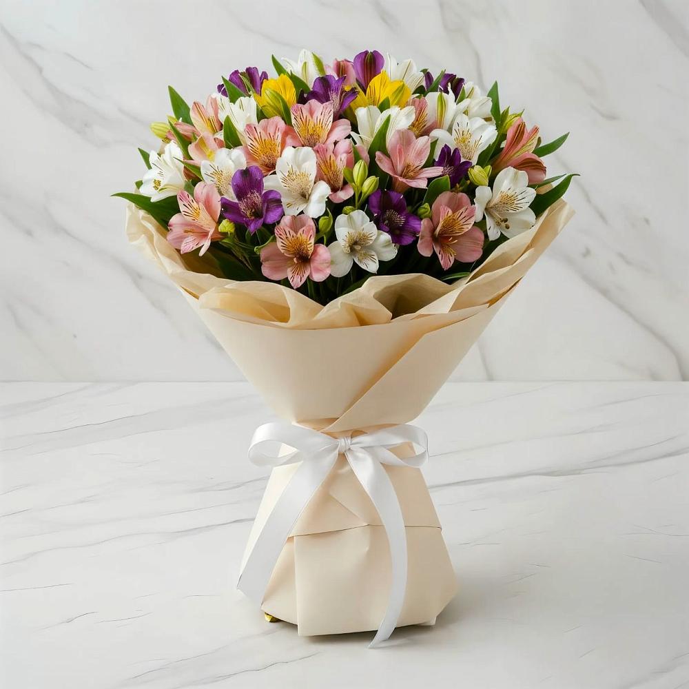 Букет цветов из: Альстромерии в Льгове