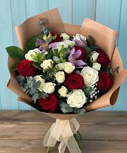 Букет цветов из:  Розы и Альстромерии в Льгове