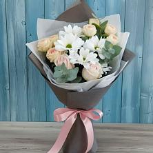 Букет цветов из:  Хризантемы и Розы в Льгове