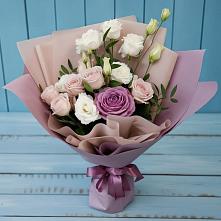 Букет цветов из:  Розы и Лизиантусы #REPLACE_PRED# Льгове