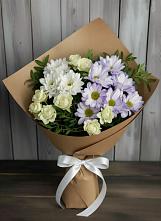 Букет цветов из:  Хризантемы и Розы в Льгове