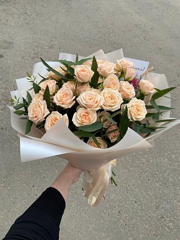 Букет Кремовые розы Латте в Льгове