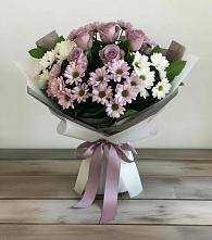 Букет цветов из:  Хризантемы и Розы в Льгове