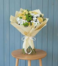 Букет цветов из:  Хризантемы и Розы в Льгове