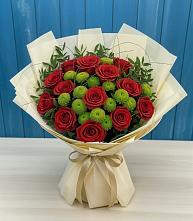 Букет цветов из:  Розы и Хризантемы в Льгове