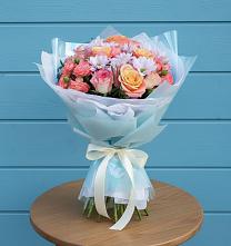 Букет цветов из:  Хризантемы и Розы в Льгове